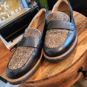 Clarks Animal Print Loafers